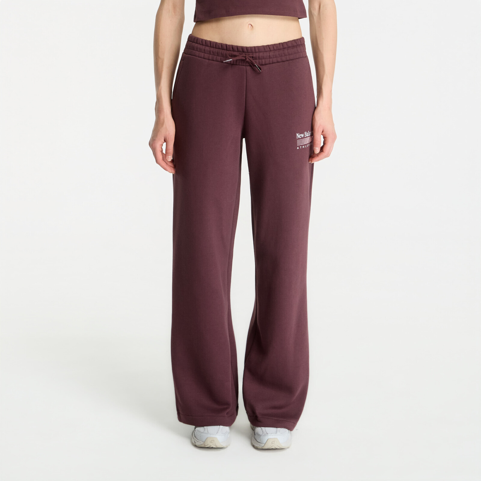 Pants New Balance Trackside Fleece Pant Cherry Leather S