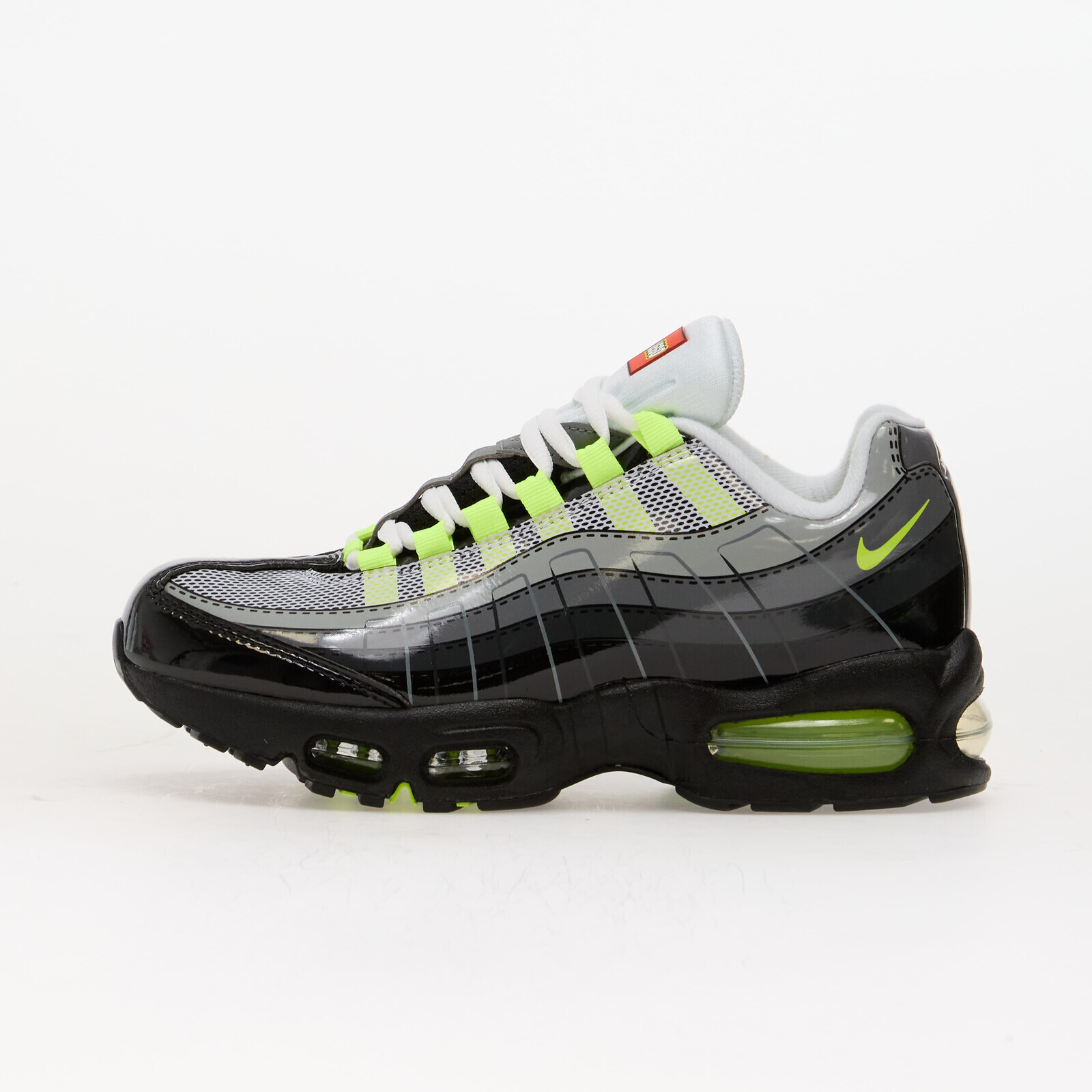 Nike x LEGO Air Max 95 Kids Black/ Metallic Silver-Dk Smoke Grey 5Y