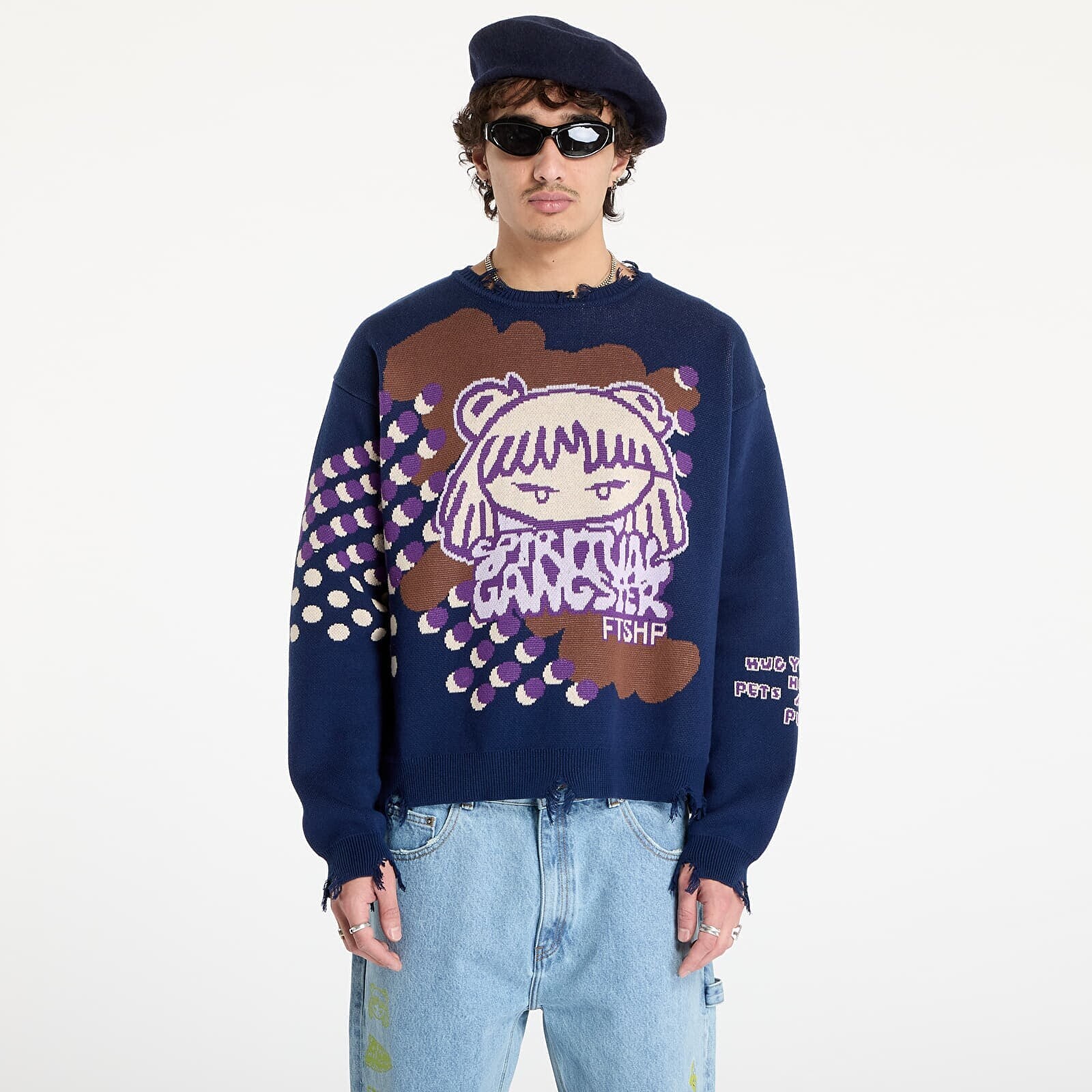 Sweater FTSHP x Spiritual Gangster Sweater UNISEX Navy L
