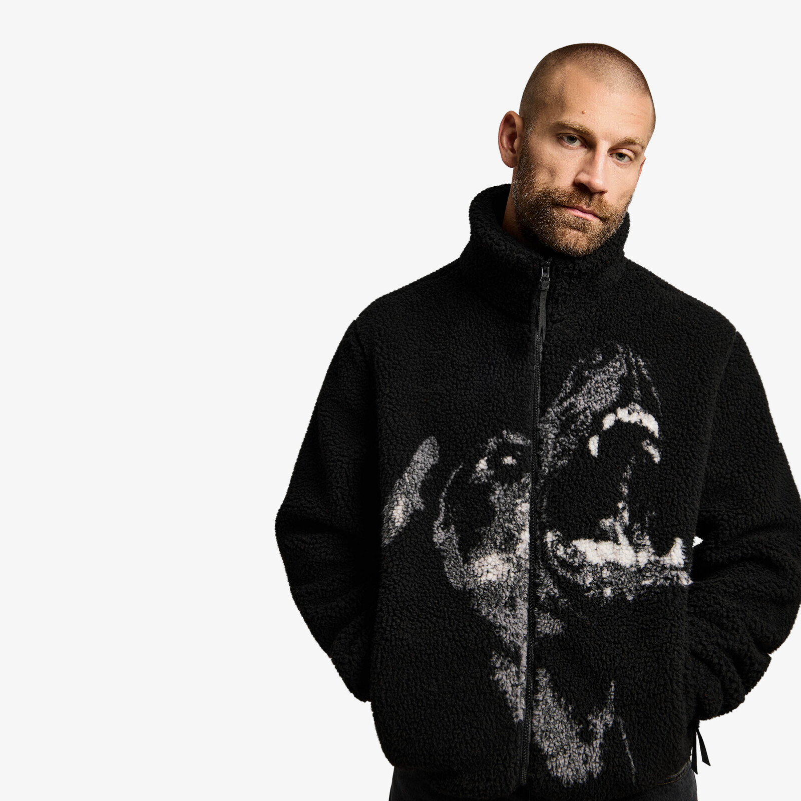 Jacket Prosto Sherpa Jacket Wild Dog Black S