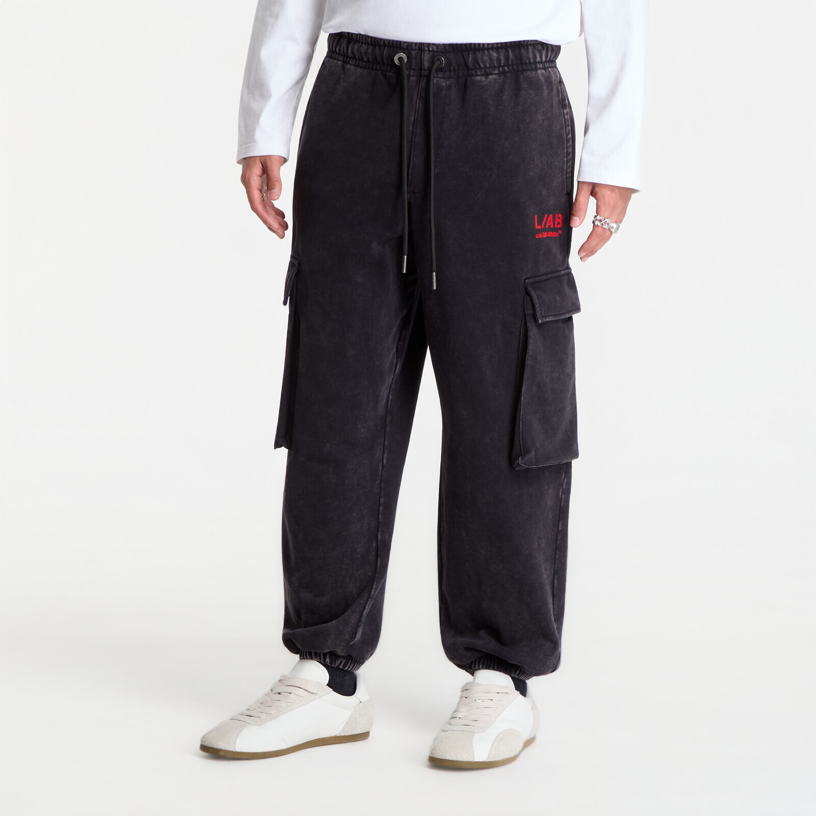 Pants L/AB c/o Off-White™ Off Active Washed Cargo Jogger Black M