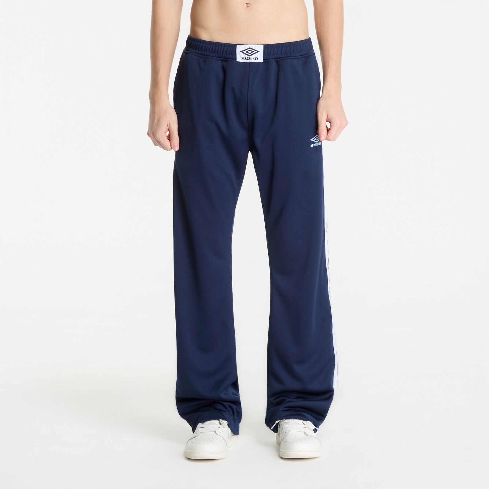 Pants PLEASURES Bootcut Track Pants Navy S