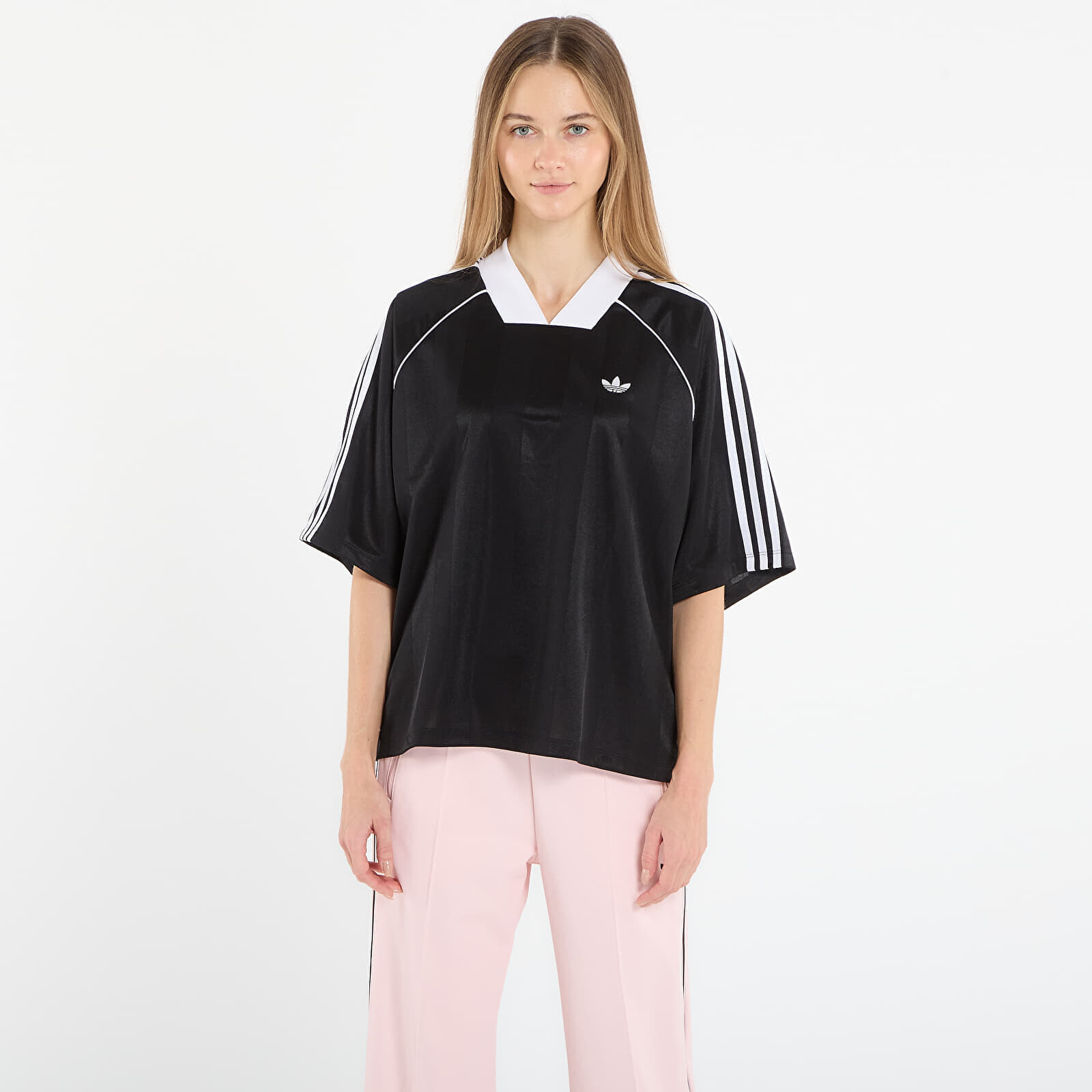 T-shirt adidas 3 Stripes Jaquard T-Shirt Black L