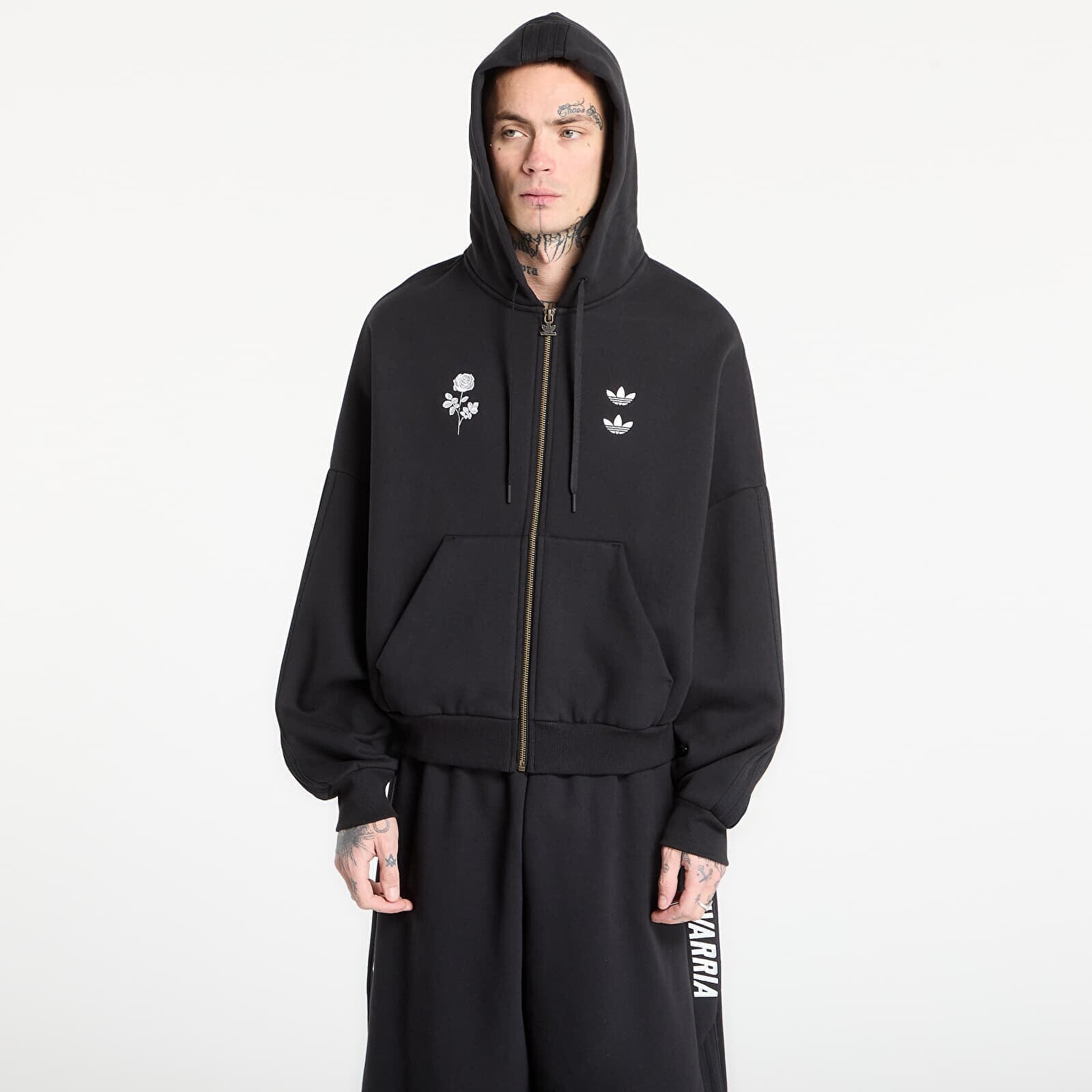 Sweatshirt adidas Chavarria Heavyweight Zip Hoodie Black XL