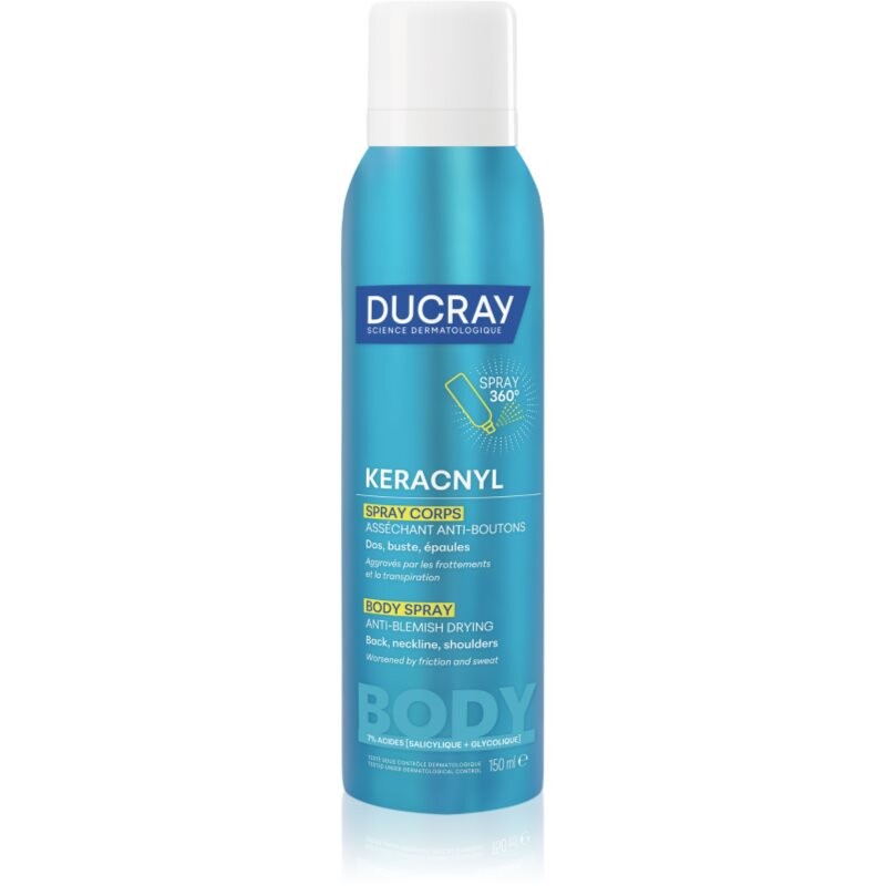 Ducray Keracnyl Body Spray Anti-blemish Drying body spray to treat acne 150 ml