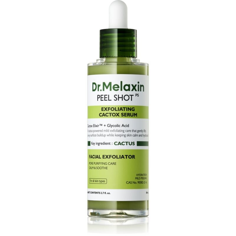 Dr. Melaxin Peel Shot Exfoliating Cactox Serum smoothing exfoliating serum for hydration and pore minimising 80 ml