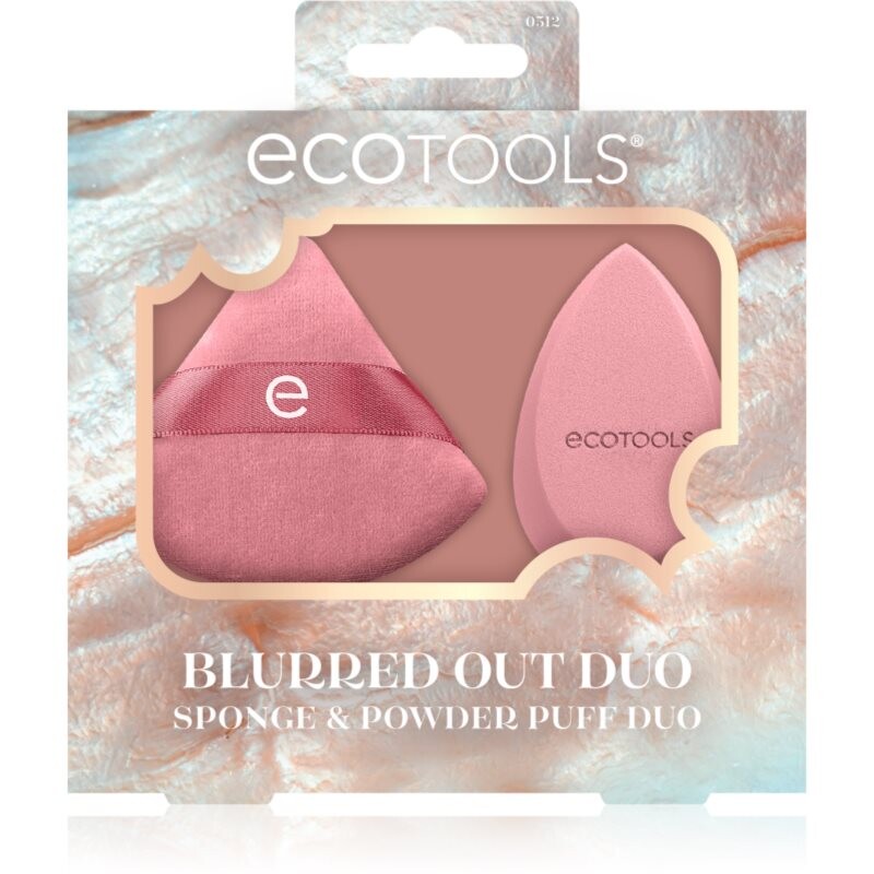 EcoTools Blurred Out Duo Sponge & Powder Puff Duo set of make-up sponges