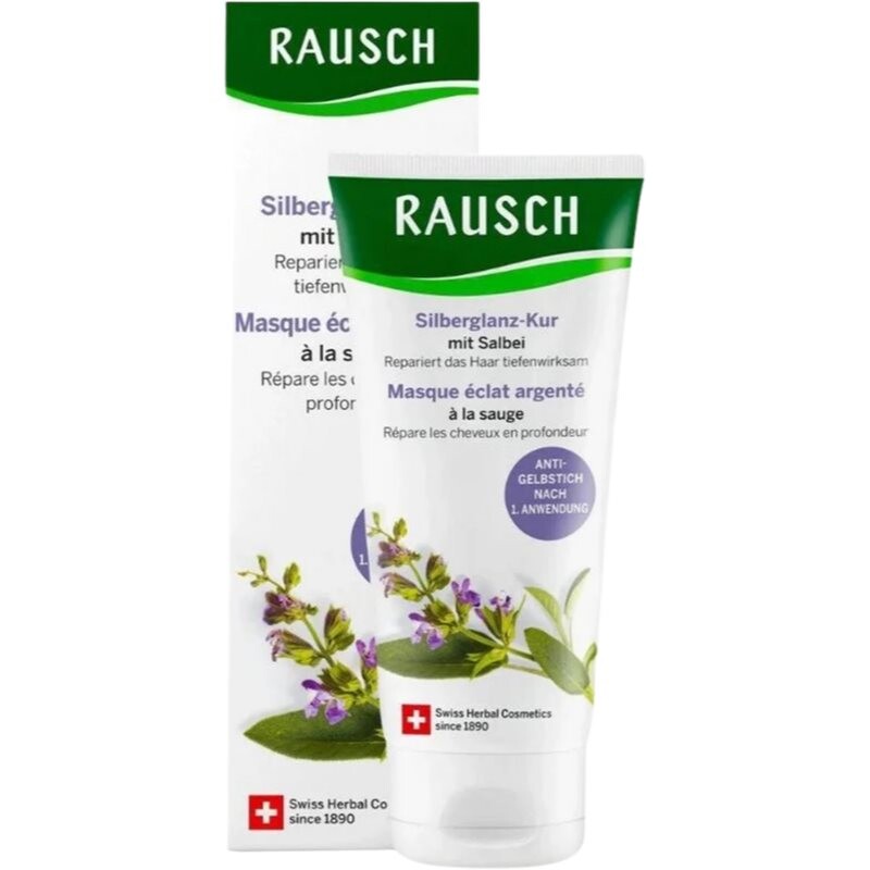 Rausch Silver-Shine Mask With Sage hair mask neutralising yellow tones 100 ml