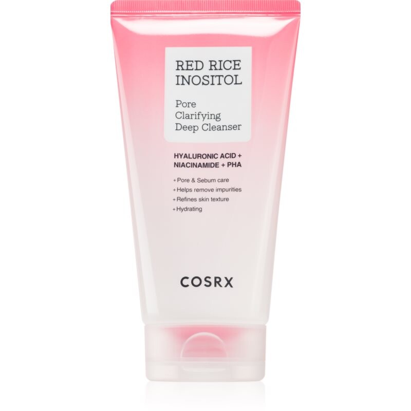 Cosrx Red Rice Inositol Pore Clarifying Deep Cleanser 2-in-1 cleansing mask and gel to treat skin imperfections 150 ml