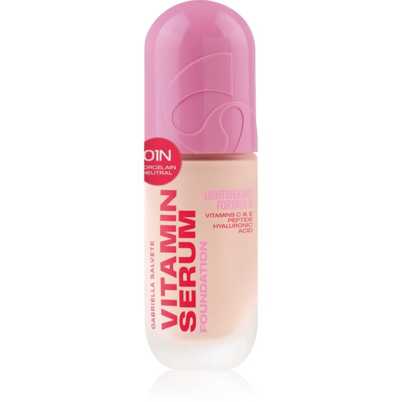 Gabriella Salvete Vitamin Serum Foundation lightweight foundation with nourishing effect shade 01N Porcelain Neutral 30 ml