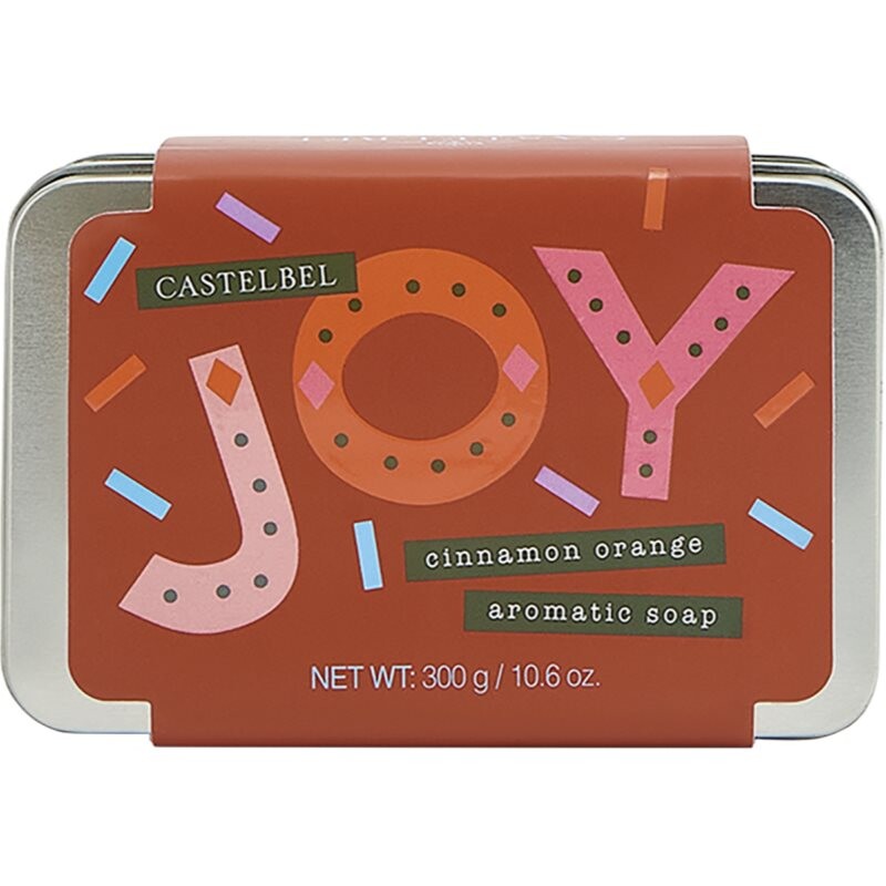 Castelbel Charming Soaps Cinnamon Orange bar soap in a tin 300 g