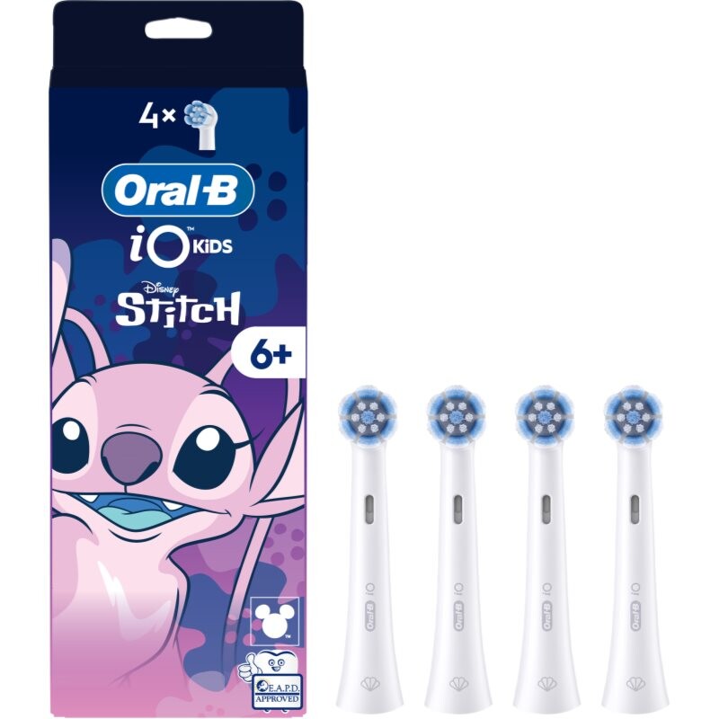 Oral-B iO Kids Disney Stitch Angel toothbrush replacement heads for children 6 y+ 4 pc