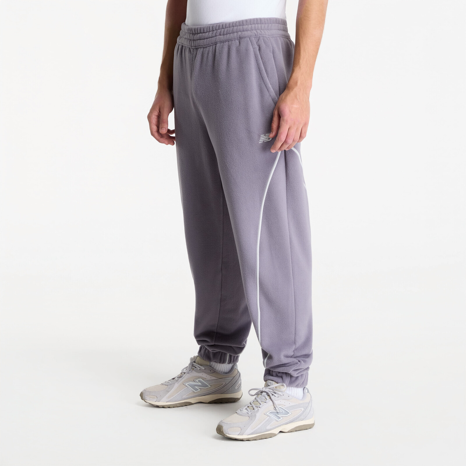 Pants New Balance Trackside Polar Fleece Jogger Off-Line Grey L