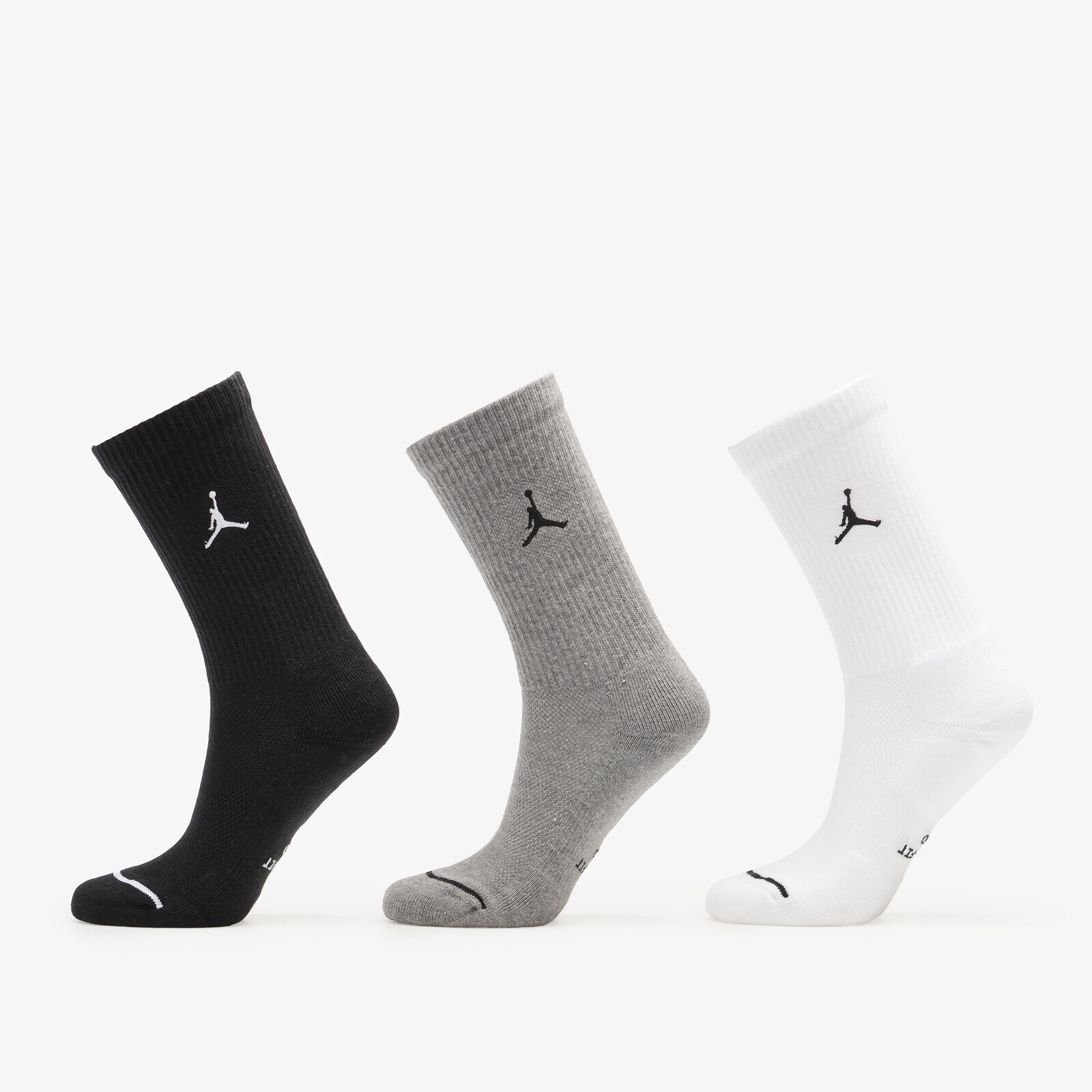 Jordan Everyday Crew Socks 3-Pack Multi-Color L