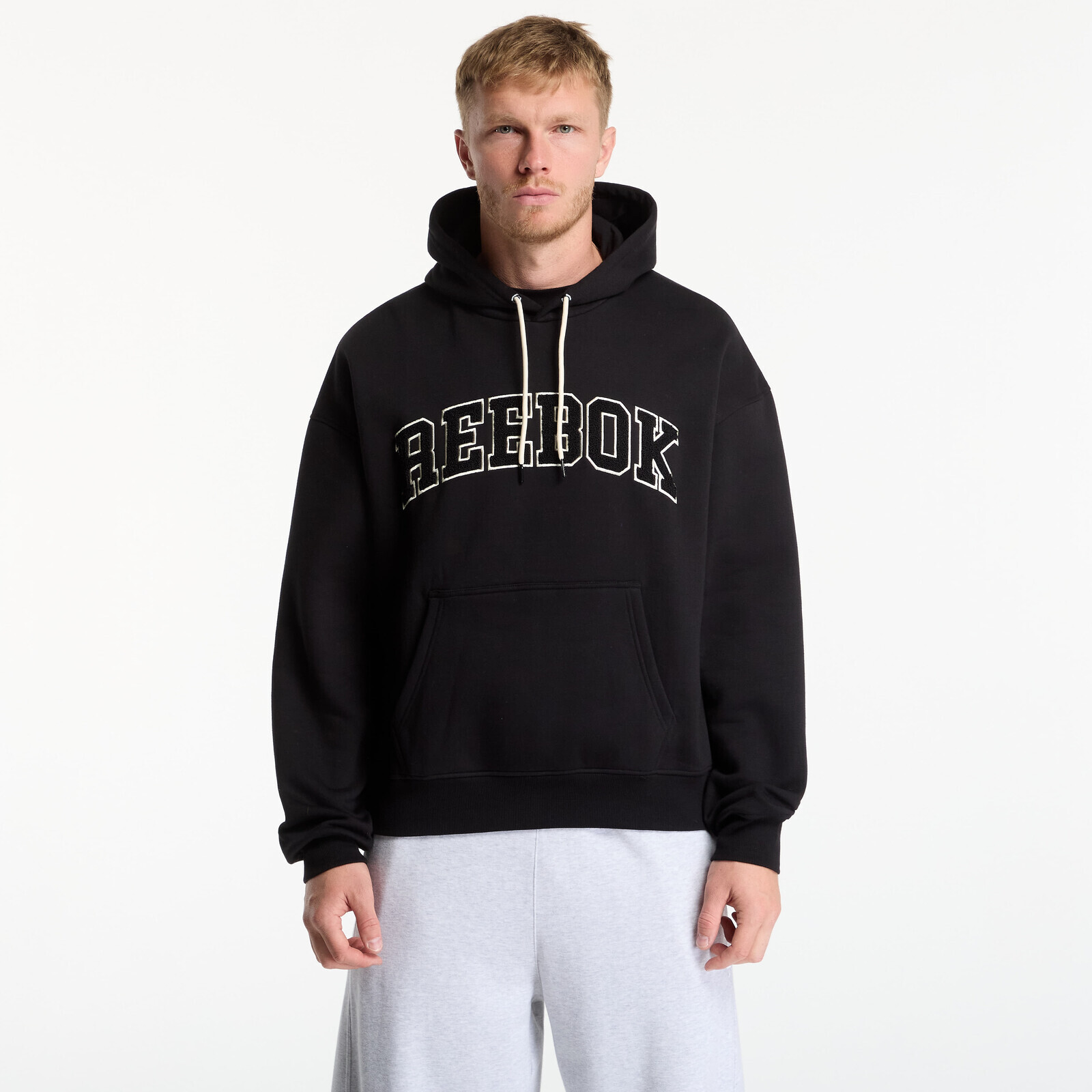 Sweatshirt Reebok Varsity Relaxed Hoodie Black L