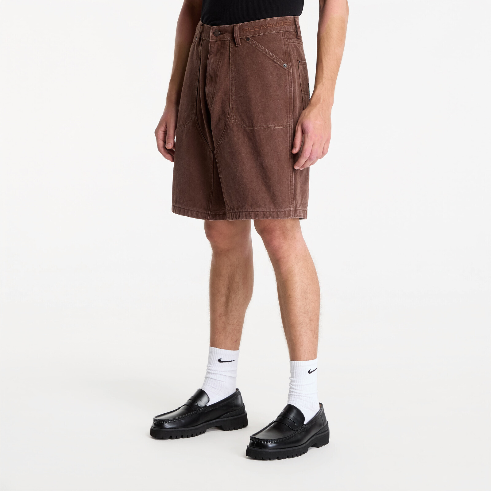 Shorts PLEASURES Ultra Work Shorts Brown 36