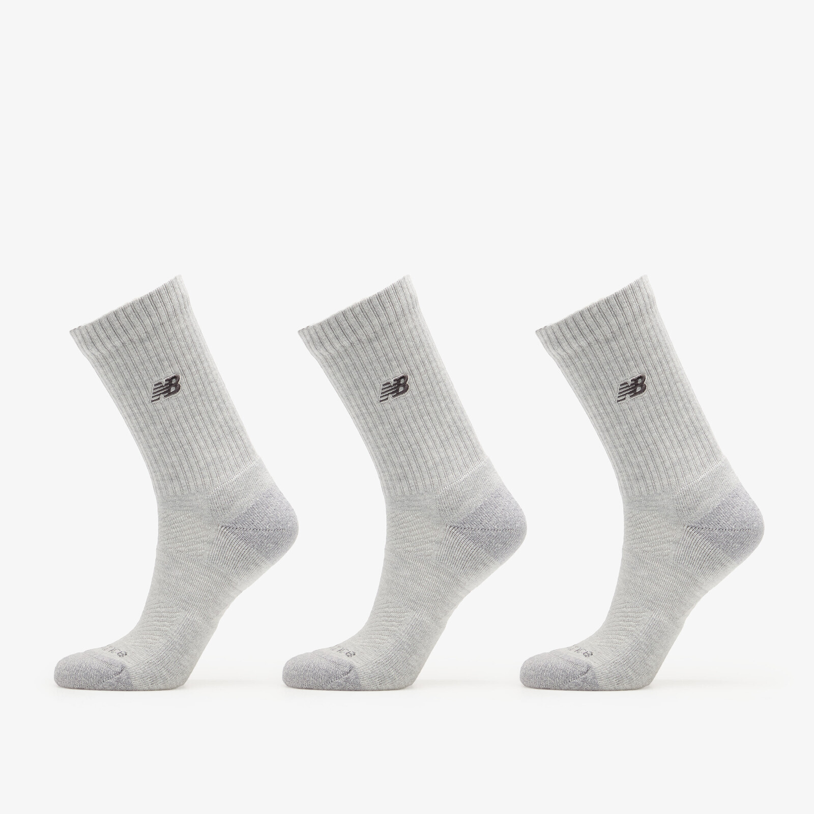 New Balance Active Premium Crew 3 Pack Athletic Grey M