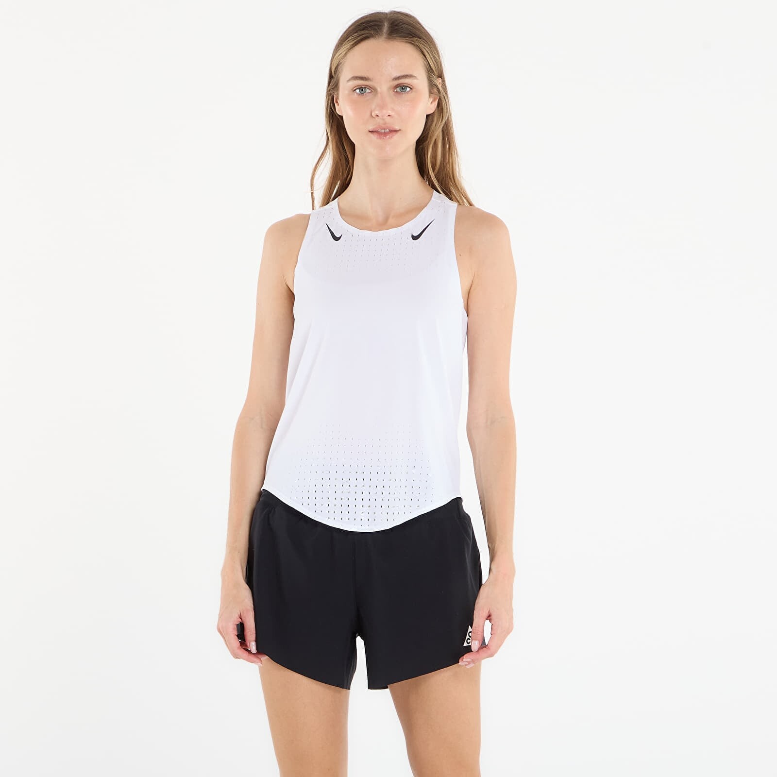 Tank top Nike AeroSwift Women's Dri-FIT ADV Running Singlet White/ Black XS