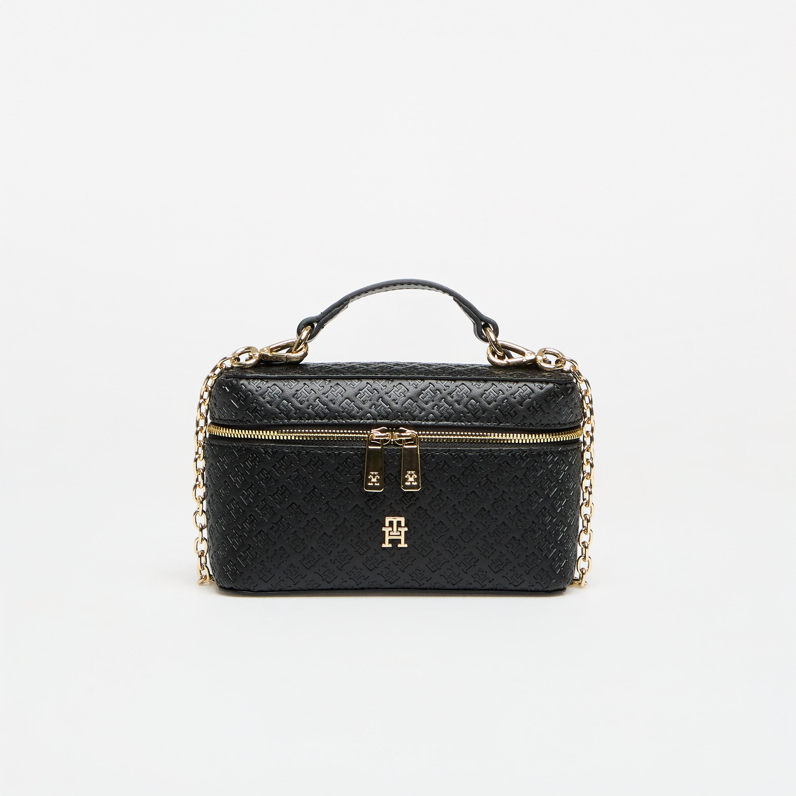 Handbag Tommy Hilfiger Th Icon Chain Vanity Bag Mono Black Universal