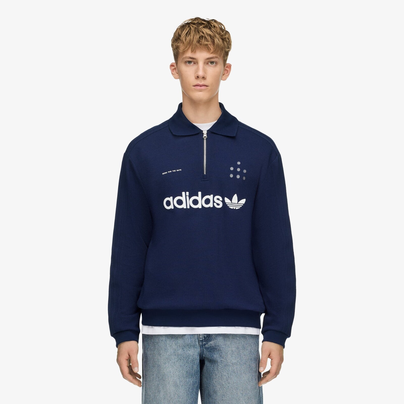 T-shirt adidas Song For The Mute ADI008 Long Sleeve Polo Night Indigo M
