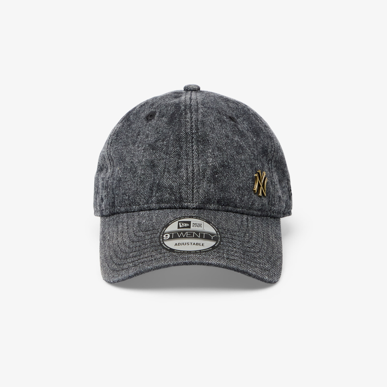 Cap New Era 9TWENTY MLB Washed Denim Pin New York Yankees Black Universal