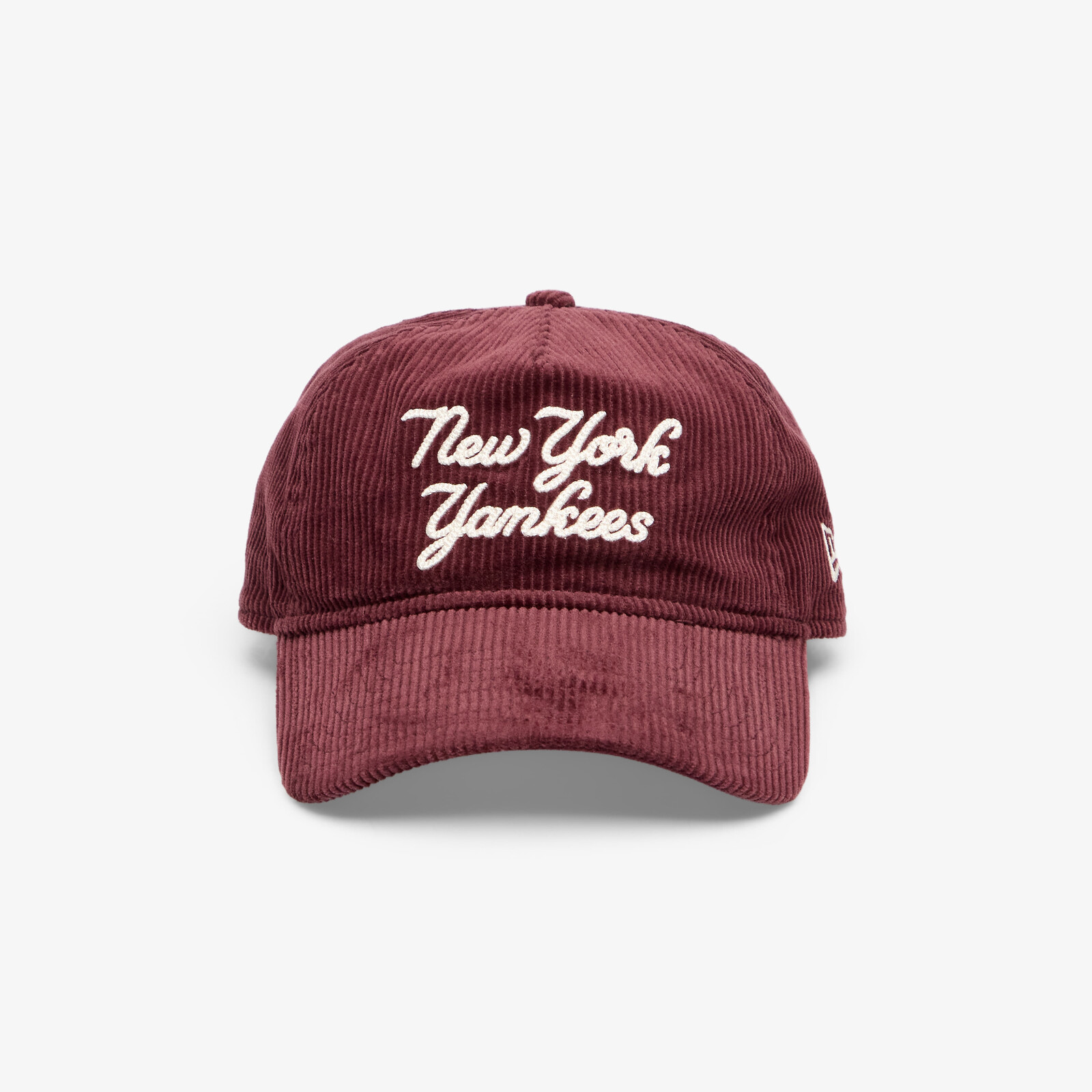 Cap New Era 9TWENTY A-Frame MLB Cord Script New York Yankees Maroon Universal