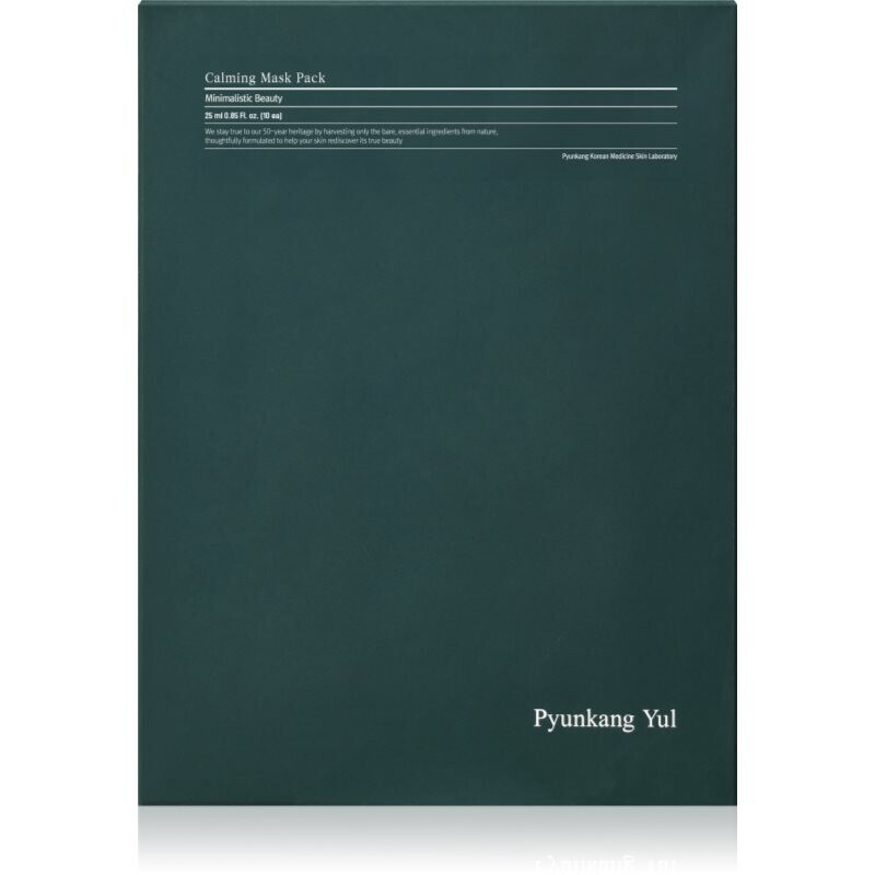 Pyunkang Yul Calming Mask Pack soothing sheet mask for intensive hydration 10x25 ml
