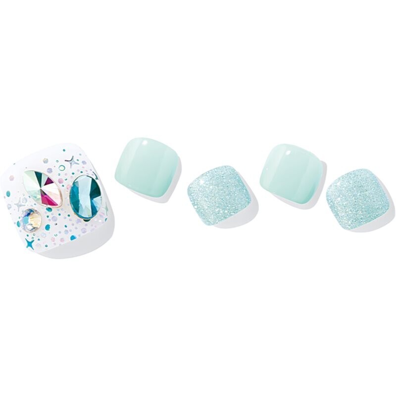 ohora Semi Cured Gel Pedicure Strips P Azure nail stickers for legs shade PP-016 1 pc