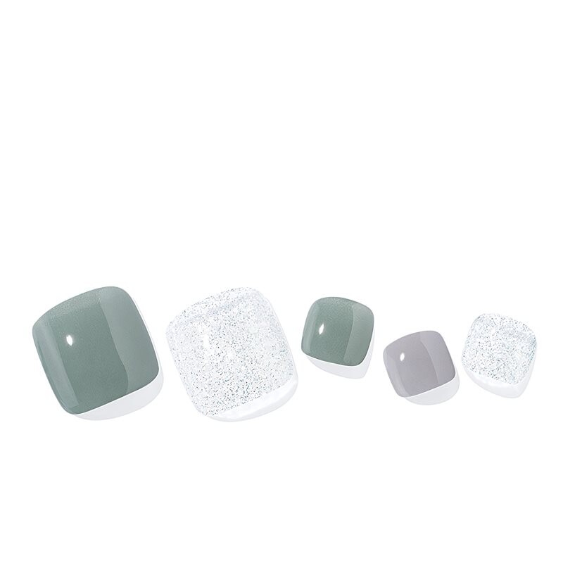 ohora Semi Cured Gel Pedicure Strips P Ice Mint nail stickers for legs shade PD-152 1 pc