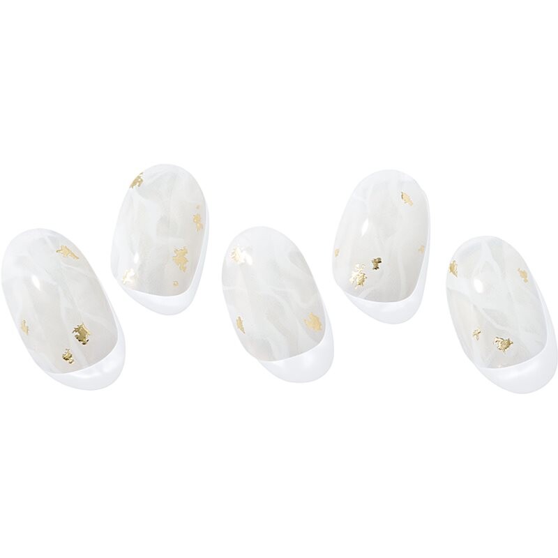 ohora Semi Cured Gel Nail Strips N Silky Marble nail stickers shade ND-015-G 1 pc