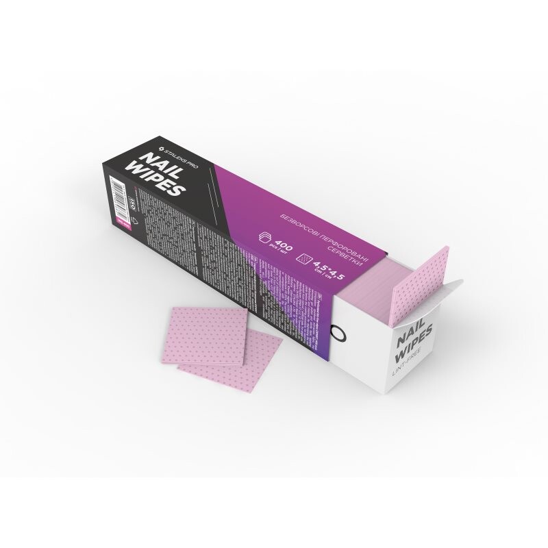 Staleks Expert Nail Wipes wipes to remove gel and acrylic nails 400 pc