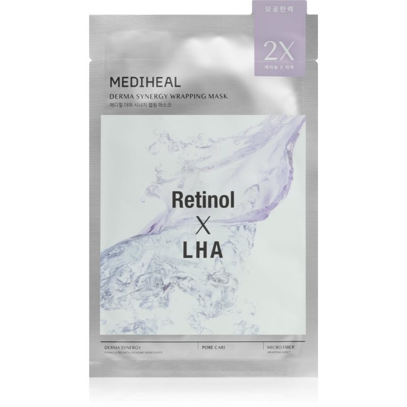 MEDIHEAL Derma Synergy Pore Care Wrapping Mask moisturising face sheet mask to smooth skin and minimise pores 25 ml