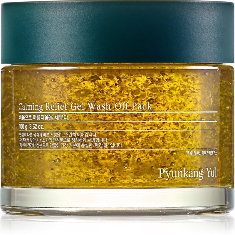 Pyunkang Yul Calming Relief Gel Wash Off Pack deeply moisturising mask to soothe and strengthen sensitive skin 100 g