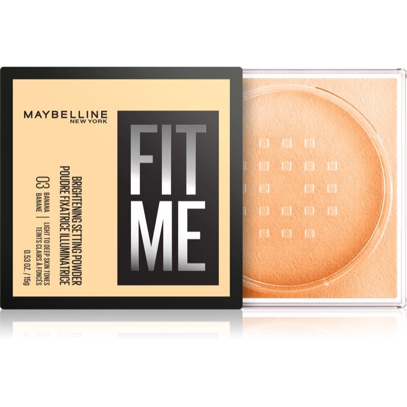MAYBELLINE NEW YORK Fit Me! Powder mattifying loose powder shade 03 Banana 15 g