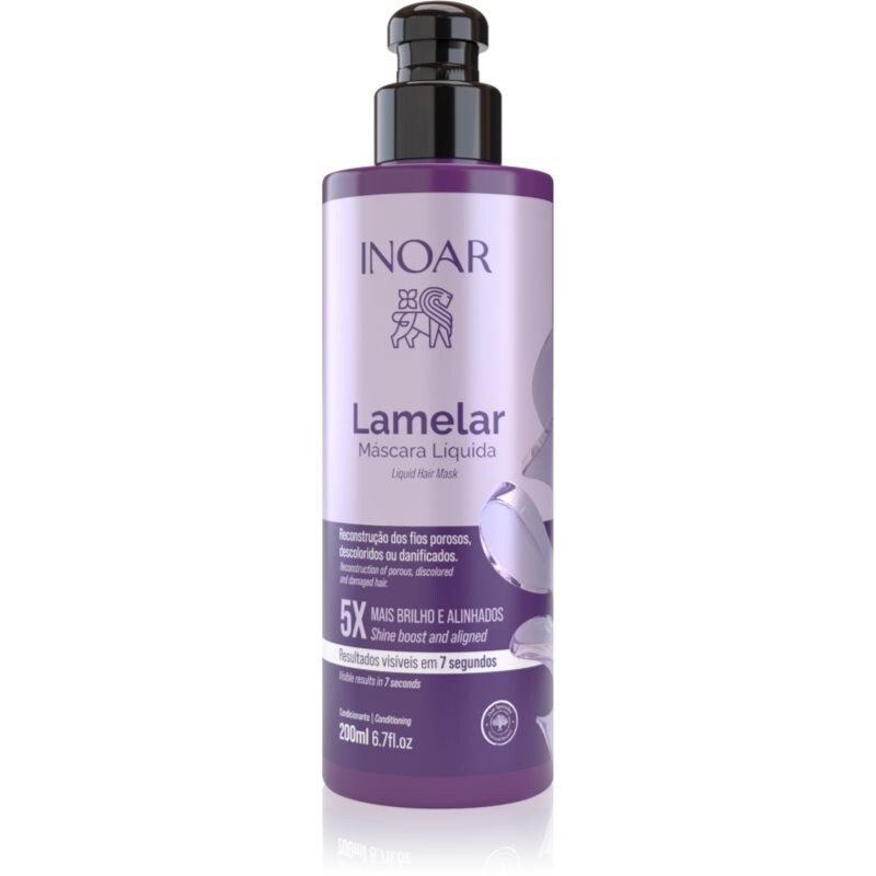 INOAR Lamellar Liquid Mask deep nourishing treatment for hair strengthening 200 ml