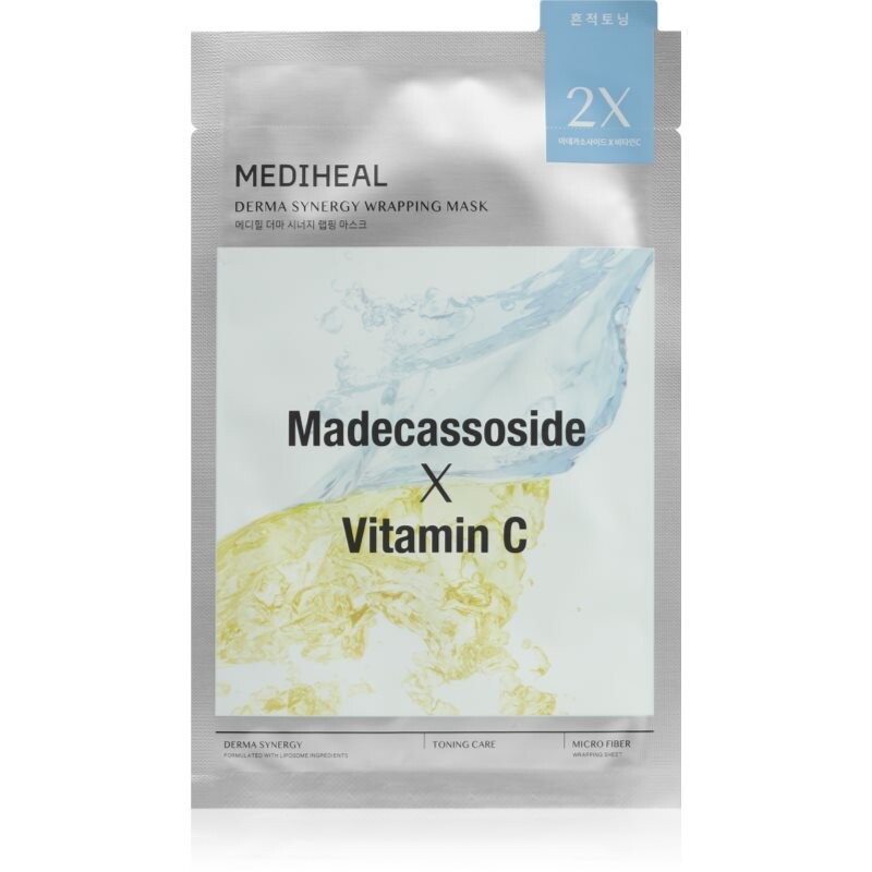 MEDIHEAL Derma Synergy Toning Care Wrapping Mask radiance moisturising mask to even out skin tone 1 pc