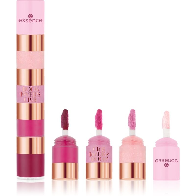 essence BOOK LOVERS CLUB lip gloss 4-in-1 shade 01 Chapter: Drama Queen 4.8 ml