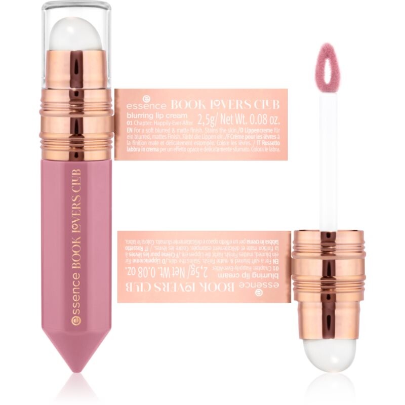 essence BOOK LOVERS CLUB liquid lipstick with a blurring effect shade 01 Chapter: Happily-Ever-After 2.5 g