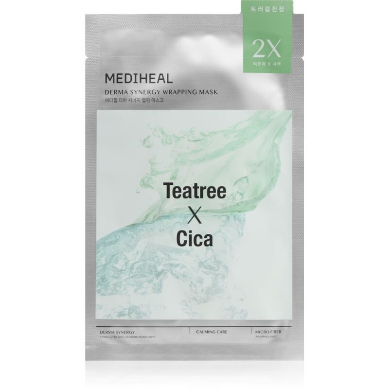 MEDIHEAL Derma Synergy Calming Care Wrapping Mask moisturising face sheet mask with soothing effect 1 pc