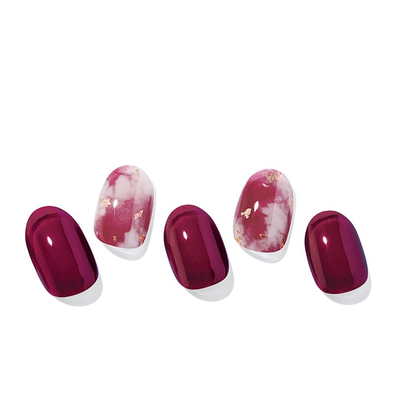 ohora Semi Cured Gel Nail Strips N Mulberry nail stickers shade ND-187 1 pc