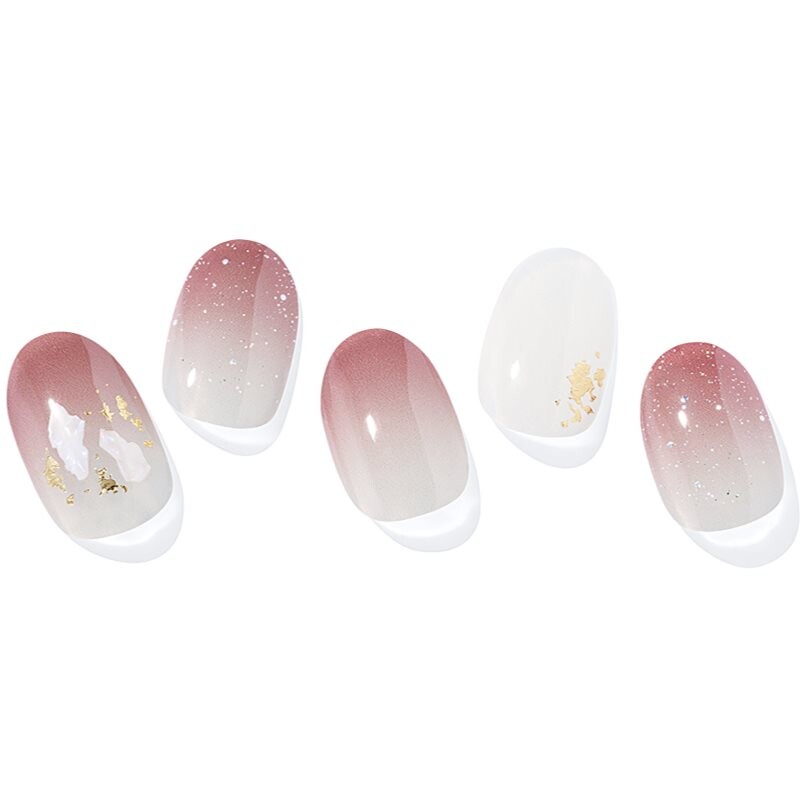 ohora Semi Cured Gel Nail Strips N Marsala Mood nail stickers shade ND-064 1 pc