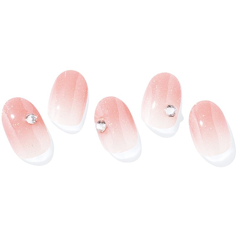 ohora Semi Cured Gel Nail Strips N Coral Sunset nail stickers shade NP-204 1 pc