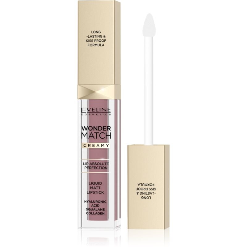Eveline Cosmetics Wonder Match Creamy liquid matt lipstick shade 04 Caramel 6.8 ml