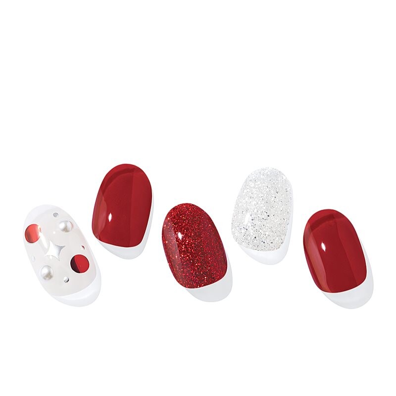 ohora Semi Cured Gel Nail Strips N Love Actually nail stickers shade NP-208 1 pc