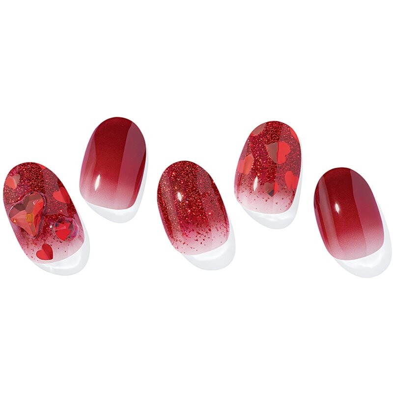 ohora Semi Cured Gel Nail Strips N Love Affair nail stickers shade NP-005-G 1 pc