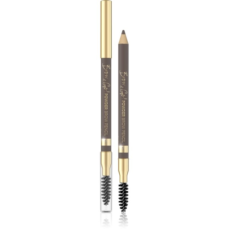 Eveline Cosmetics Brow & Go! Powder Brow Pencil dual-ended eyebrow pencil shade 01 1 pc