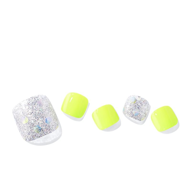 ohora Semi Cured Gel Pedicure Strips P Neon Light nail stickers for legs shade PD-031 1 pc