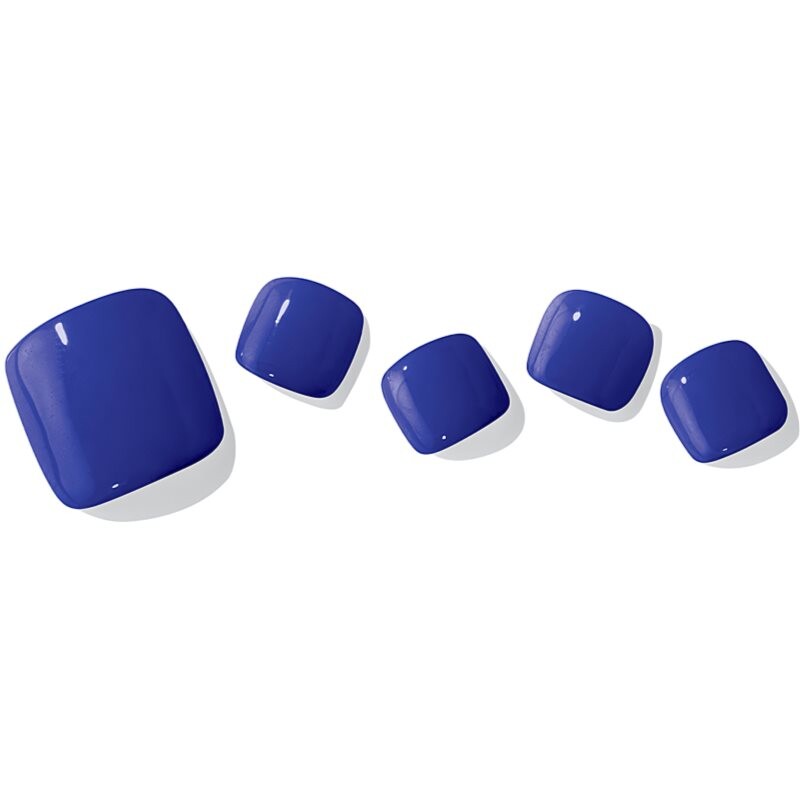 ohora Semi Cured Gel Pedicure Strips P Cobalt Blue nail stickers for legs shade PB-010 1 pc