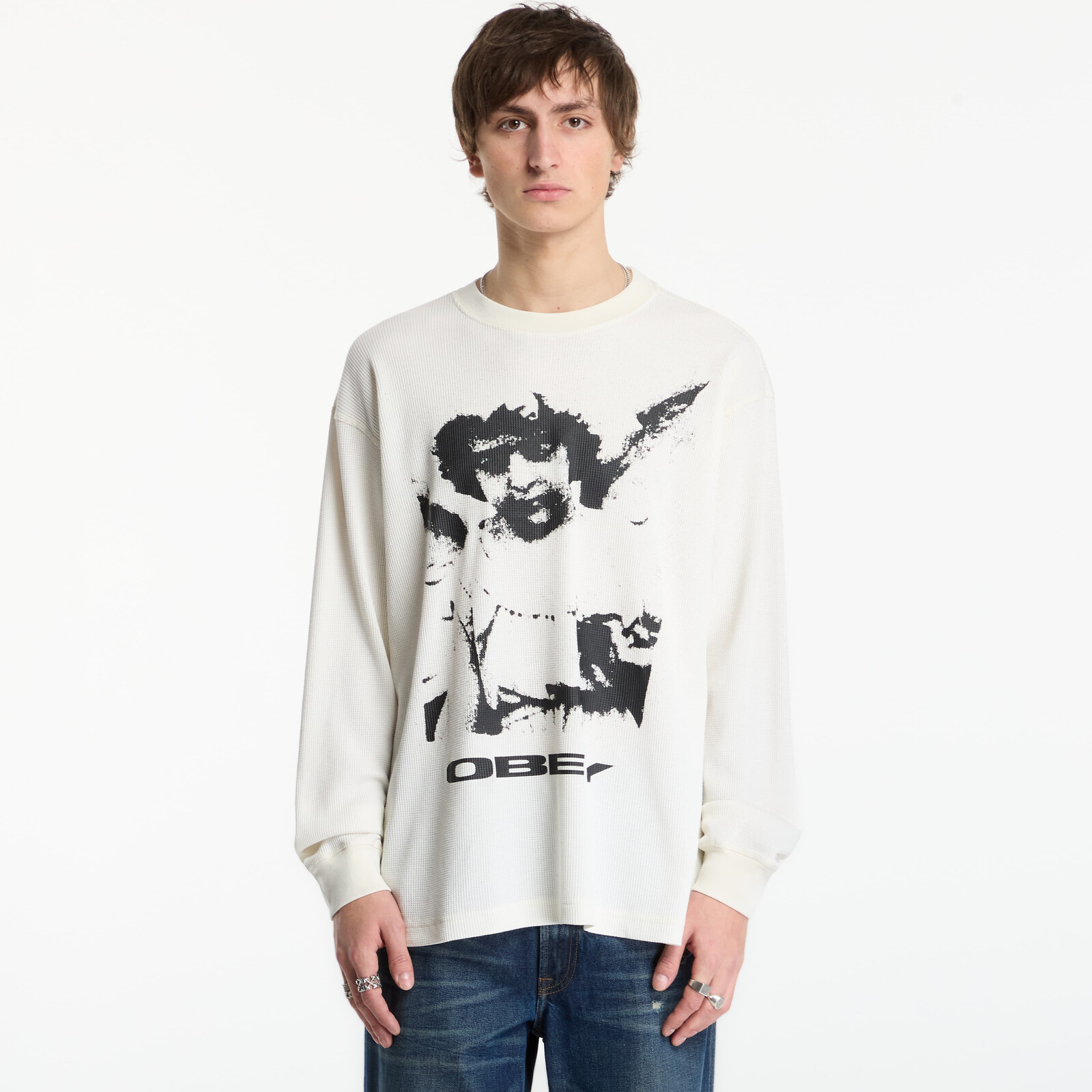 T-shirt Obey Guardian Thermal Dusty Chalk M
