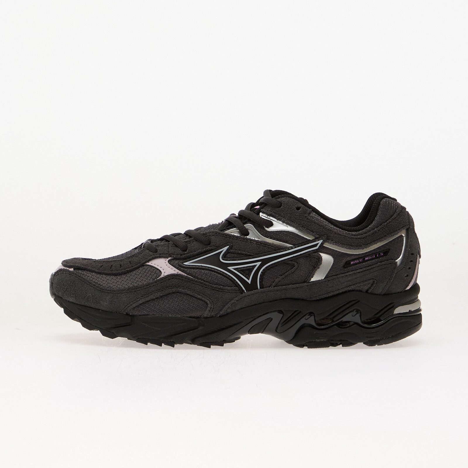 Sneakers Mizuno Wave Mustang LS Suede Blackened Pearl/ Black/ Spring Crocus UK 10.5